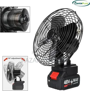 Portable Camping Fan, 48v Lithium Battery- Strong Wind, Low Noise