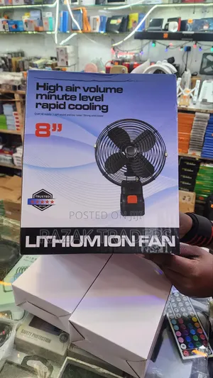 Portable Camping Fan, 48v Lithium Battery- Strong Wind, Low Noise