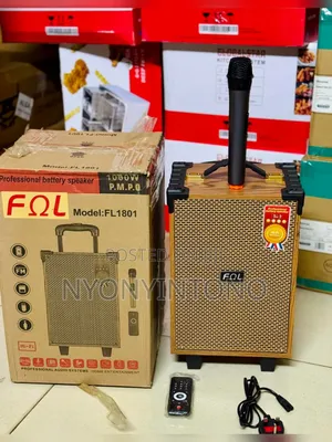 FQL Professional Battery Speaker With Karaoke, Microphone and Remote