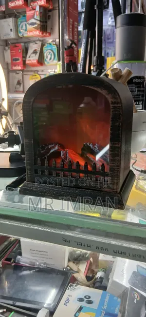 Vintage-Style Led Flame Effect Fireplace Lantern