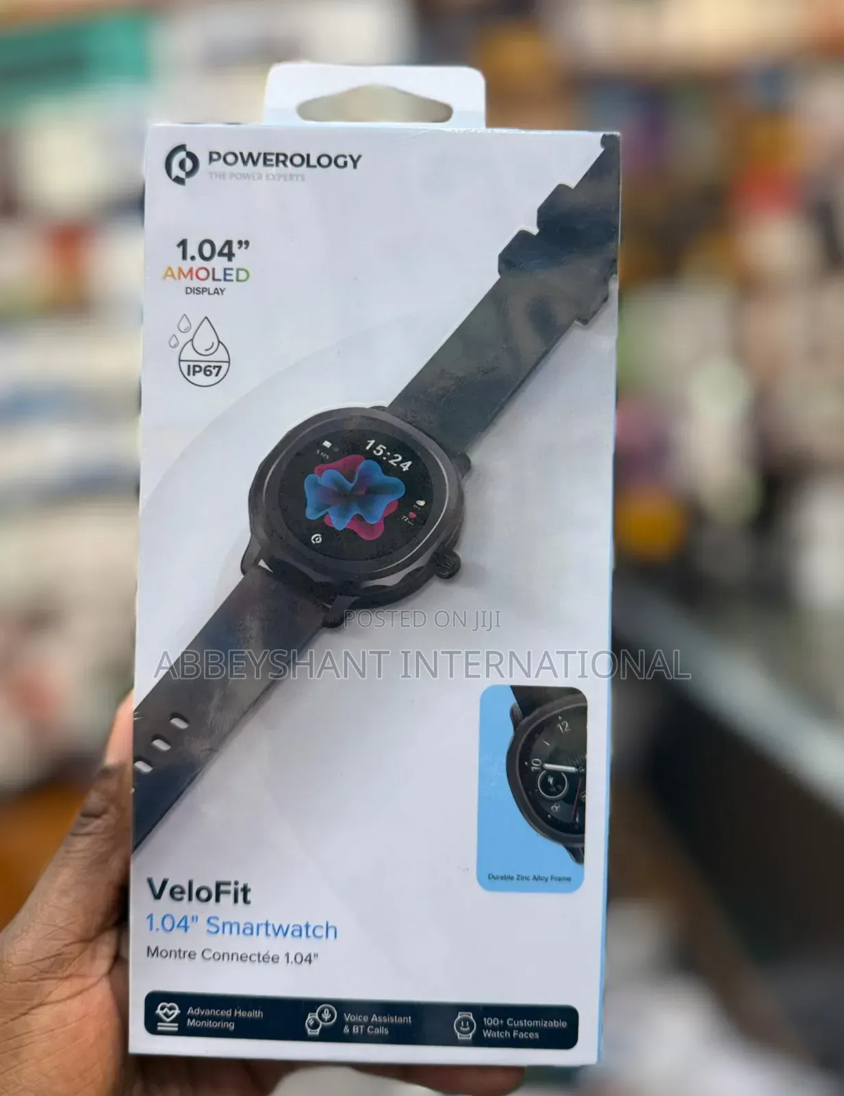 Smart Watch Powerology Velofit 1.04" Amoled Display Smartwatch