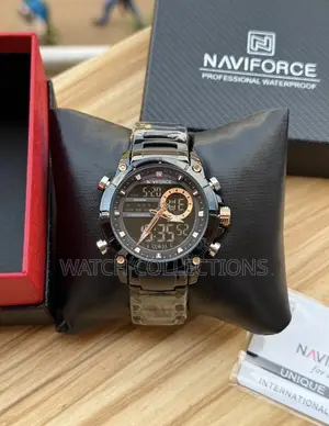 Chronograph Dual Display Navi Metallic Watch