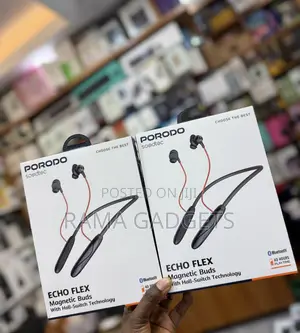 Porodo Soundtec Echo Flex Magnetic Neckband Earbuds