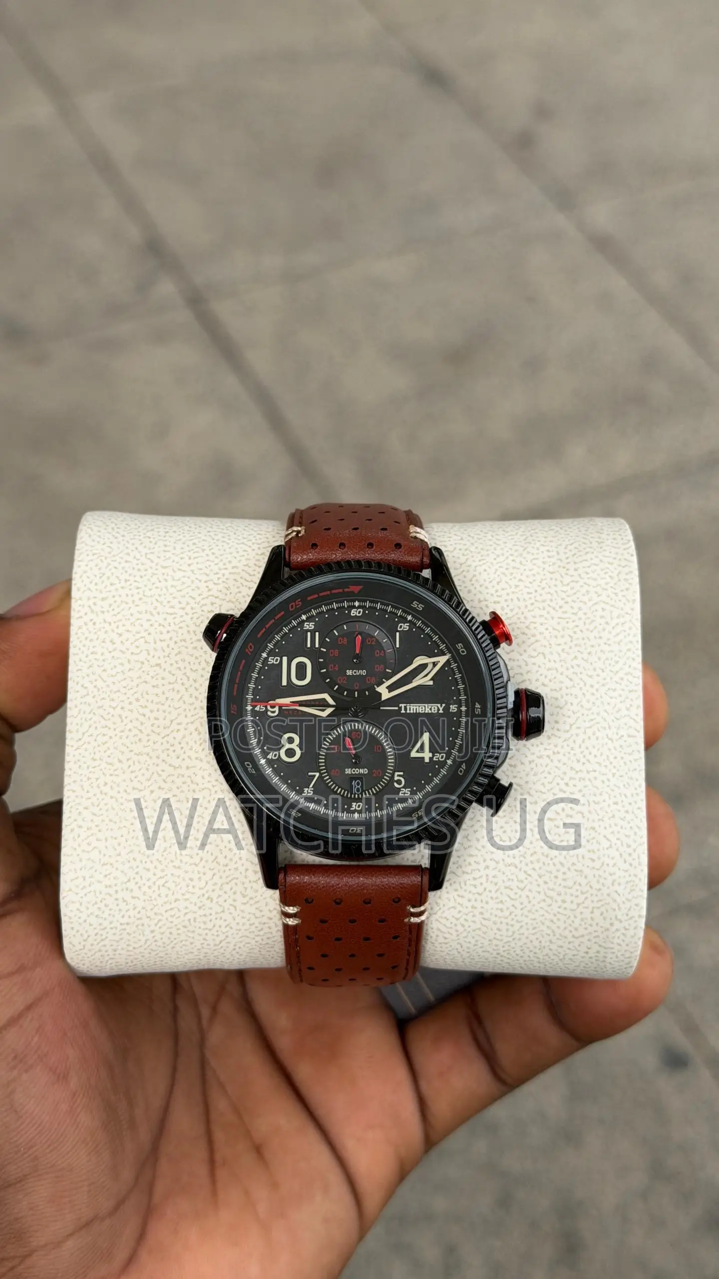 Timekey Spotted Leather Watch