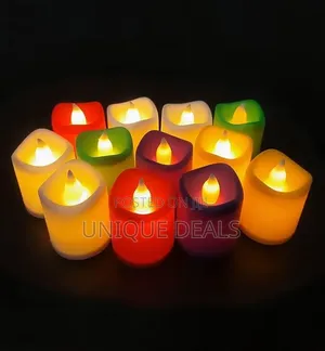 24pcs Battery Operated Flameless Warm White Lighting Led Candle