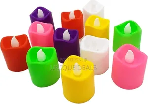 24pcs Battery Operated Flameless Warm White Lighting Led Candle
