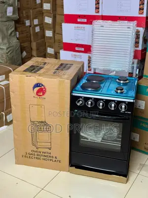 Allstar Freestanding Cooker Two Gas Burners Two Electric Hotplates