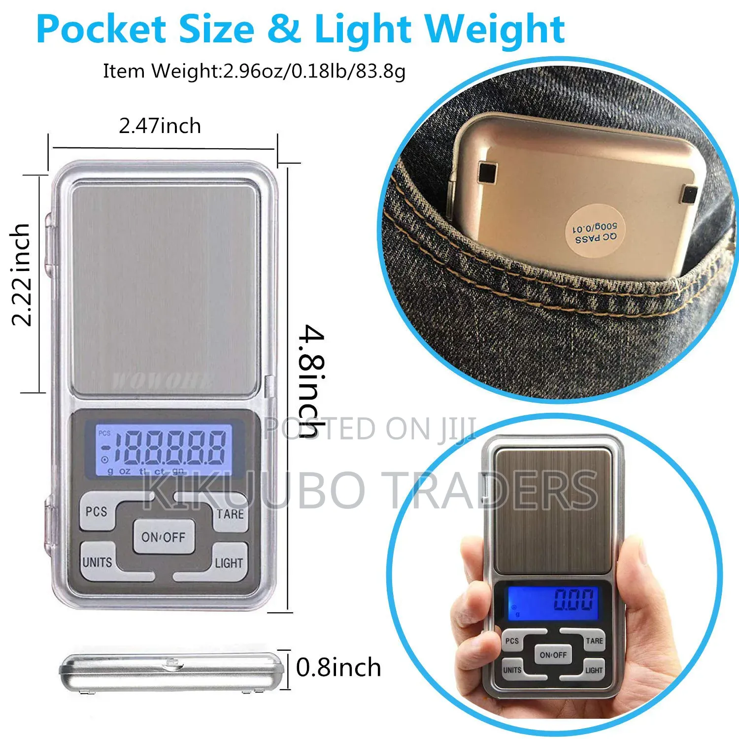 Digital Pocket Scales Gram Food Scale