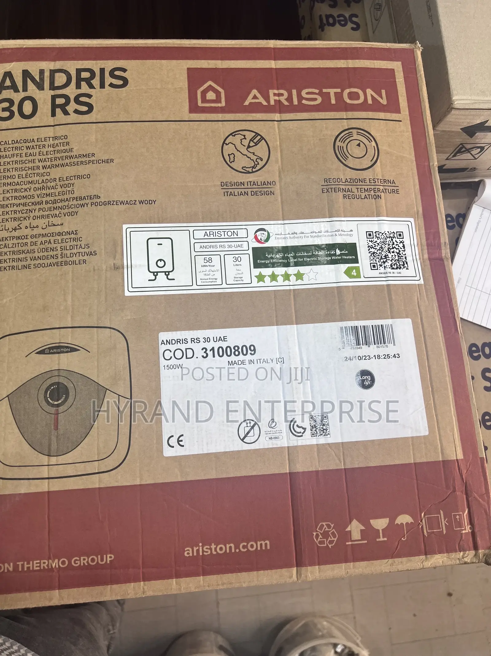 Ariston Water Heaters 30l(Italy)