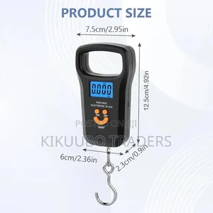 Digital Scale With Hook, 110 Lb/50 Kg Luggage Scale