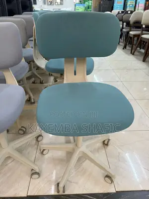 Ergonomic Swivel Study Chair - Adjustable Height (Teal)
