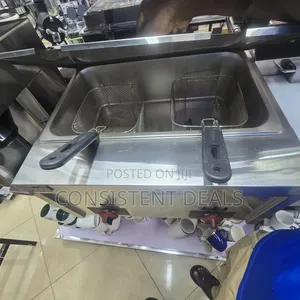 Large Capacity Stainless Steel Gas Deep Fryer 10l for Commercial