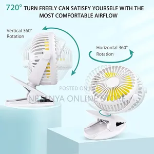New Portable Table and Clip Rechargeable Fan