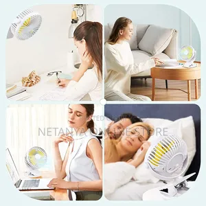 New Portable Table and Clip Rechargeable Fan