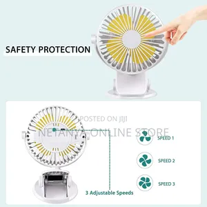 New Portable Table and Clip Rechargeable Fan