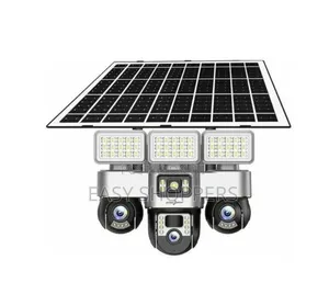 4g Tripple Lens Solar Powered 4mp CCTV Camera Outdoor Security Camera