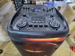M.Jack 12" Rechargeable Speaker With 2 Wireless Microphones