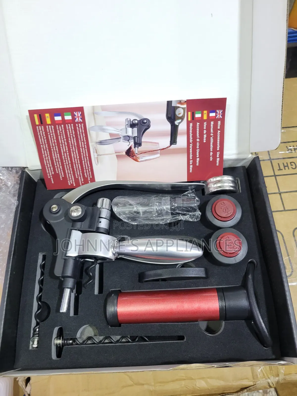Elegant Wine Gift Set – Complete Corkscrew Wine Preservation Set