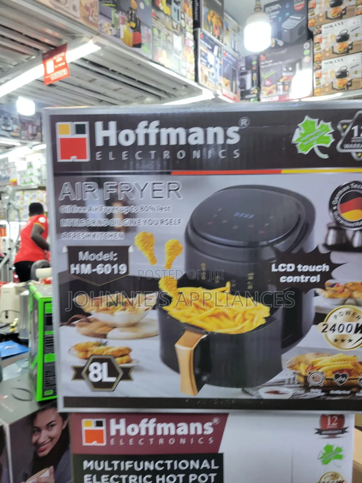 Hoffmans Electronics Digital Air Fryer – 8l Family Size, 2400w
