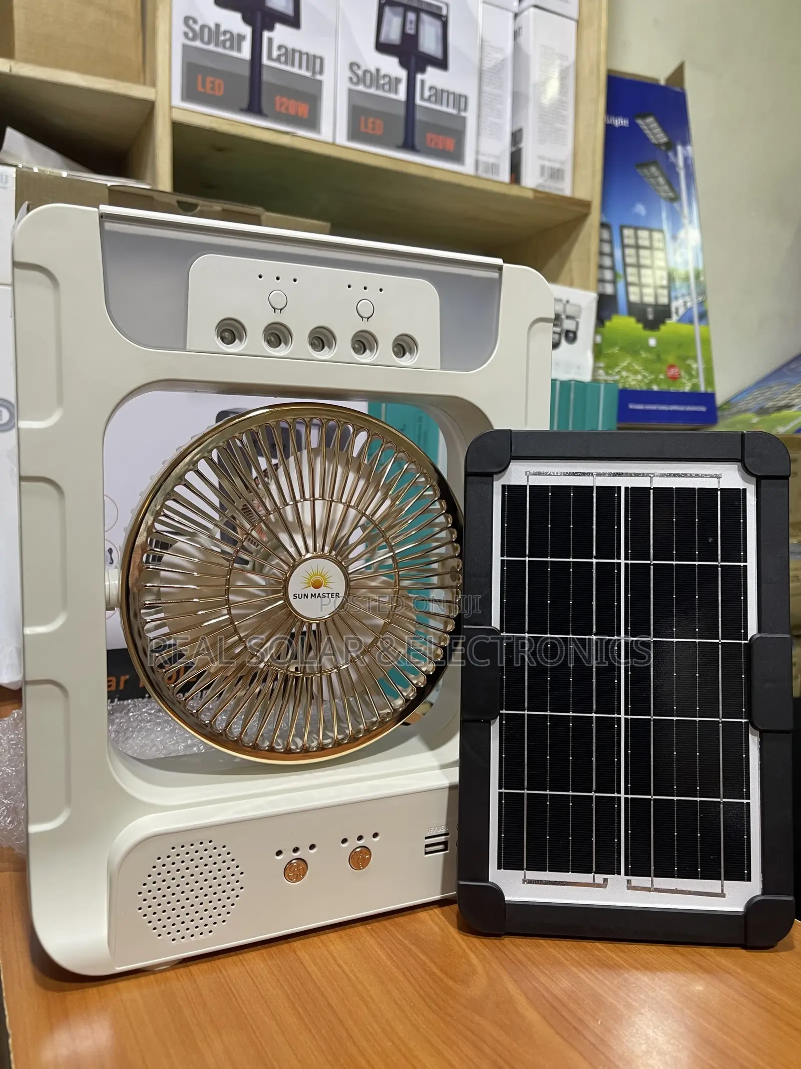 Solar Rechargeable Fan