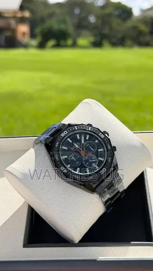 Black Boss Tachymeter Wrist Watch