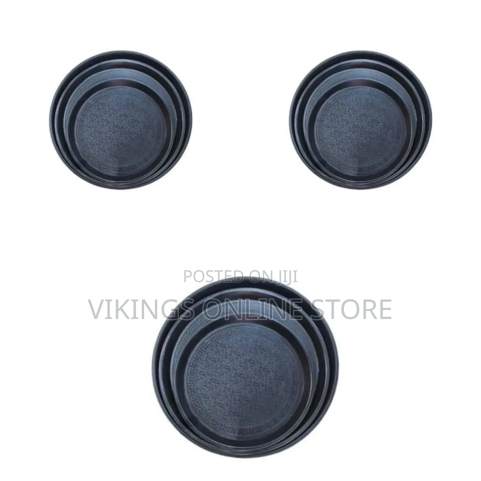 Pack of 3 Deep Round Restaurant Cafe Hotel Kitchen Plastic Custom