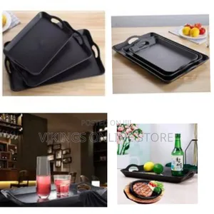 Pack of 3 Deep Rectangular Restaurant Cafe Hotel Kitchen Plastic