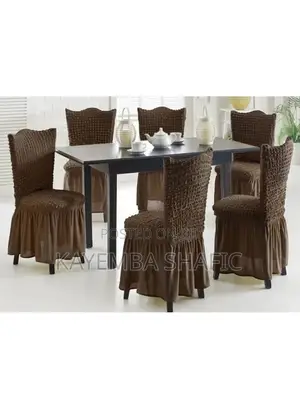 6 PCS Universal Elastic Dining Chair Covers Set