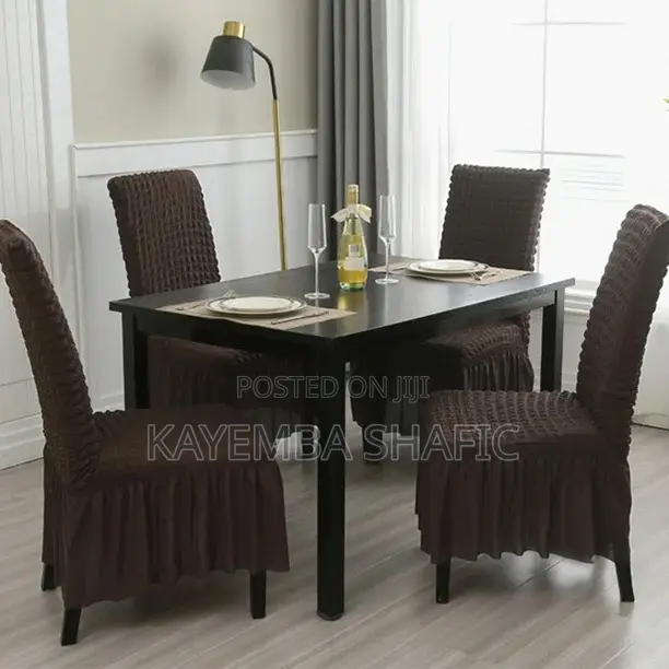 6 PCS Universal Elastic Dining Chair Covers Set