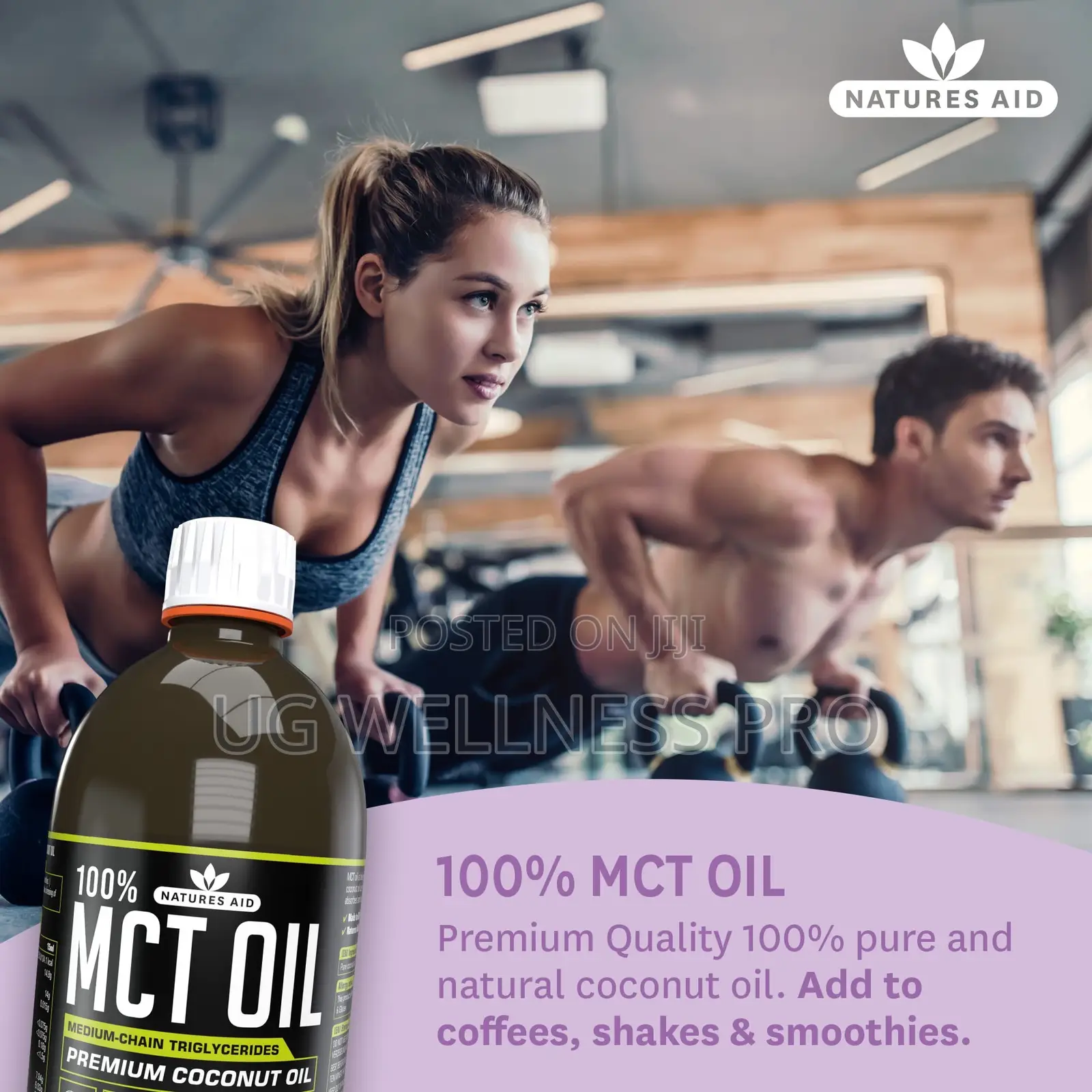 Natures Aid 100% Pure MCT Oil (500ml)