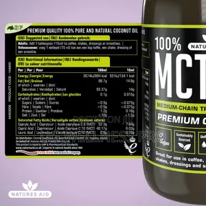 Natures Aid 100% Pure MCT Oil (500ml)