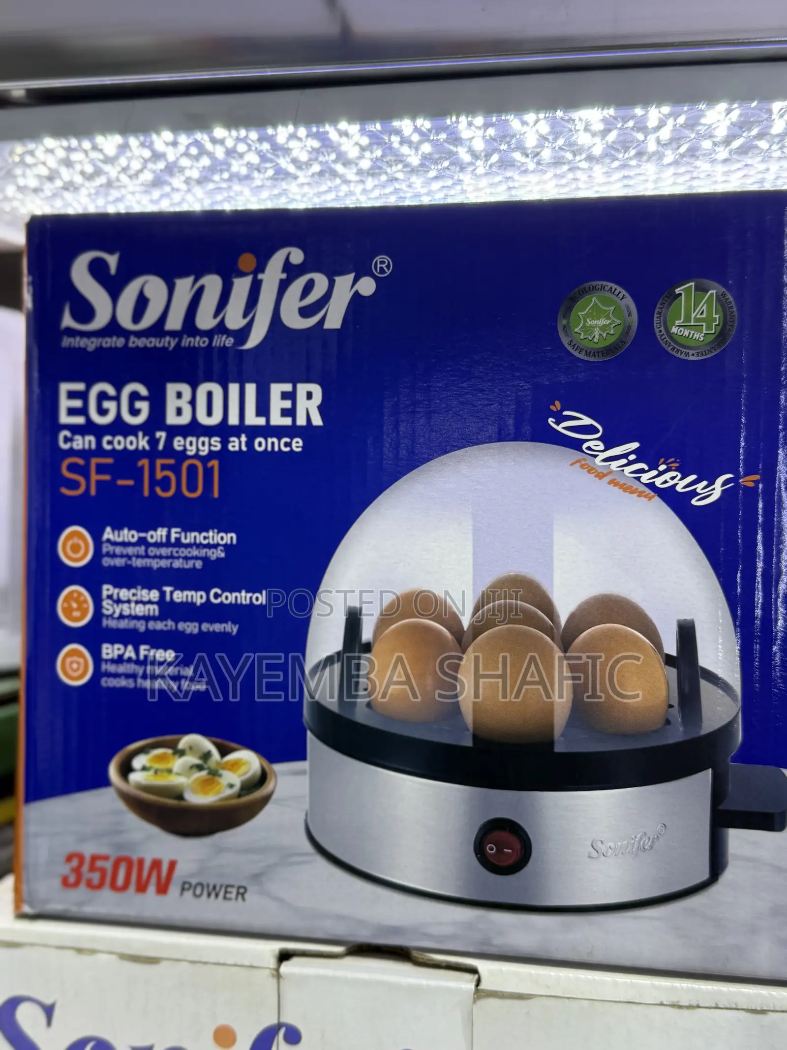 Sonifer Electric Egg Boiler Sf-1501 – 7 Eggs Capacity