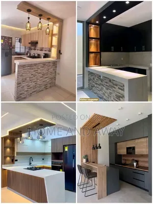 Small Kitchen Cabinets With Peninsulas From 6,000,000/- In Any Colour