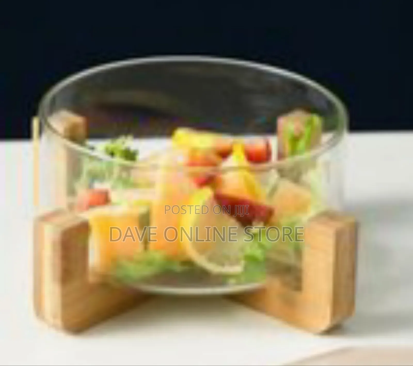 Elegant Glass Serving Bowl