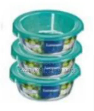 Luminarc Set of Borosilicate Glass Food Storage Containers