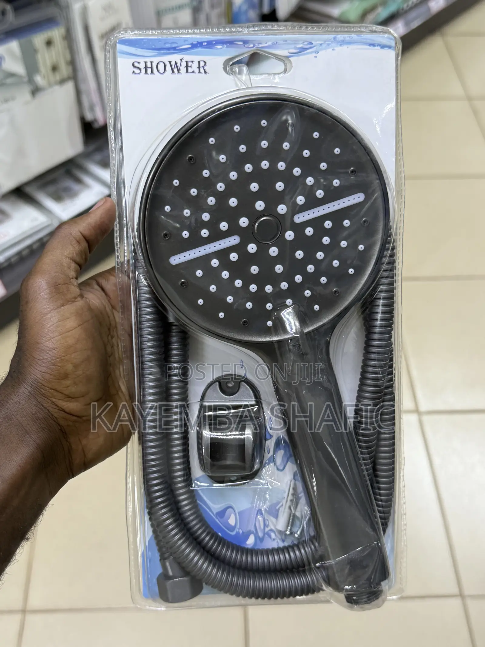 Premium Matte Black Handheld Shower Head Set With Hose