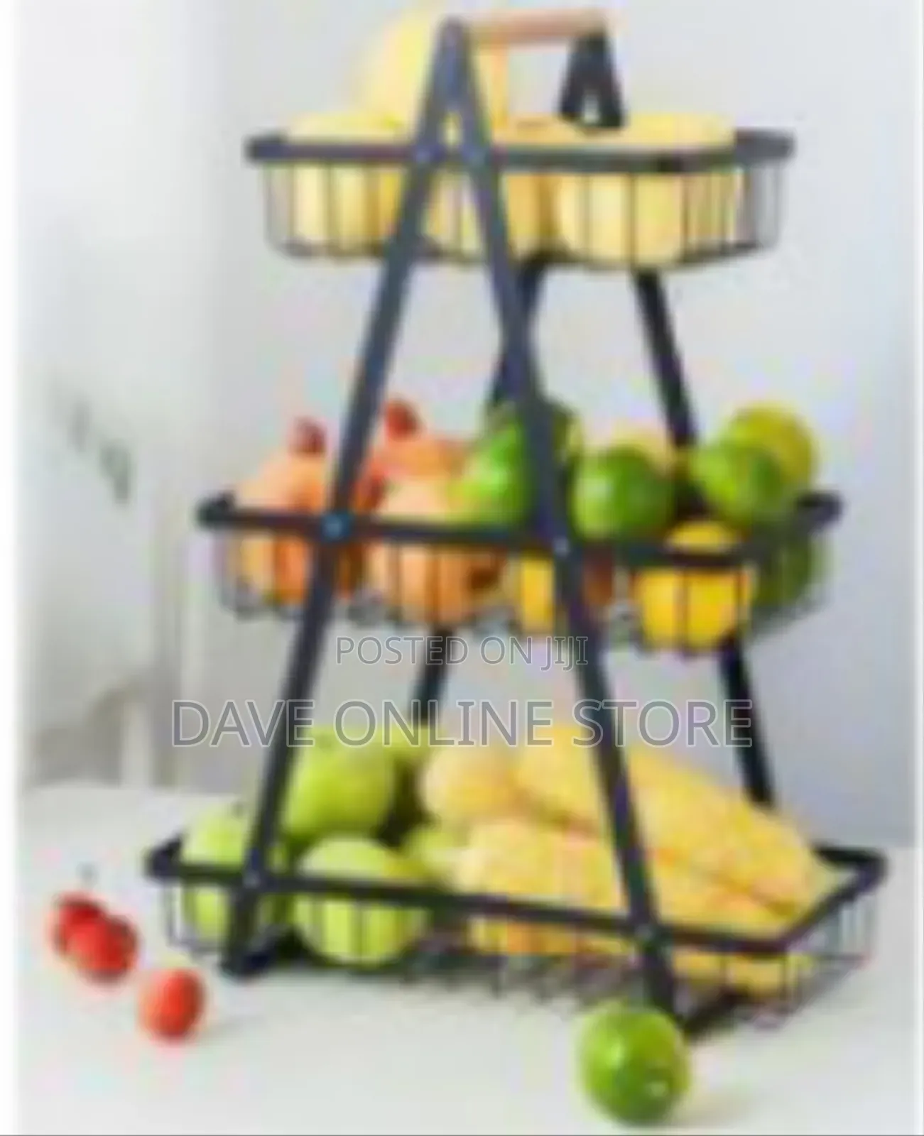Modern 3-Tier Countertop Storage Basket
