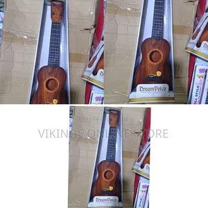 Dream Voice Branded Brown Kids' Guitars Made of Lightweight Materials