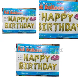 Habile Quality Branded Gold Foil Letter Balloons