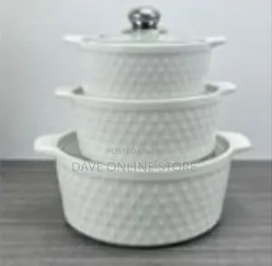 3 Pieces Ceramic Dinner Serving Bowls
