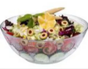 Elegant Textured Glass Serving Bowl Set (2-Pieces)