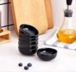 Sleek Black Ceramic Cereal/Soup Bowls