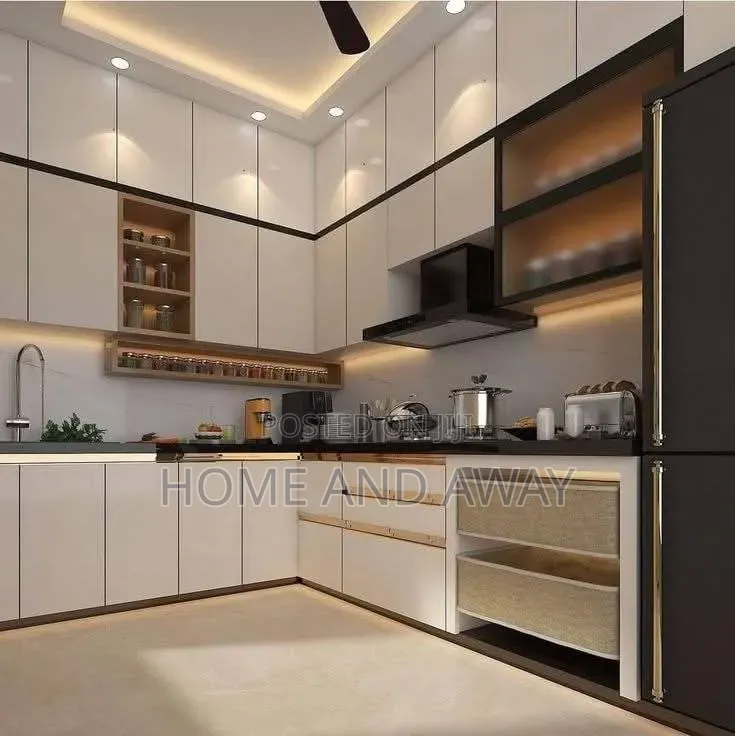 Wall to Ceiling Kitchen Cabinets in Any Colour From 12,000,000/-