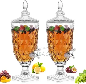 Crystal Glass Beverage Dispenser 5l With Tap