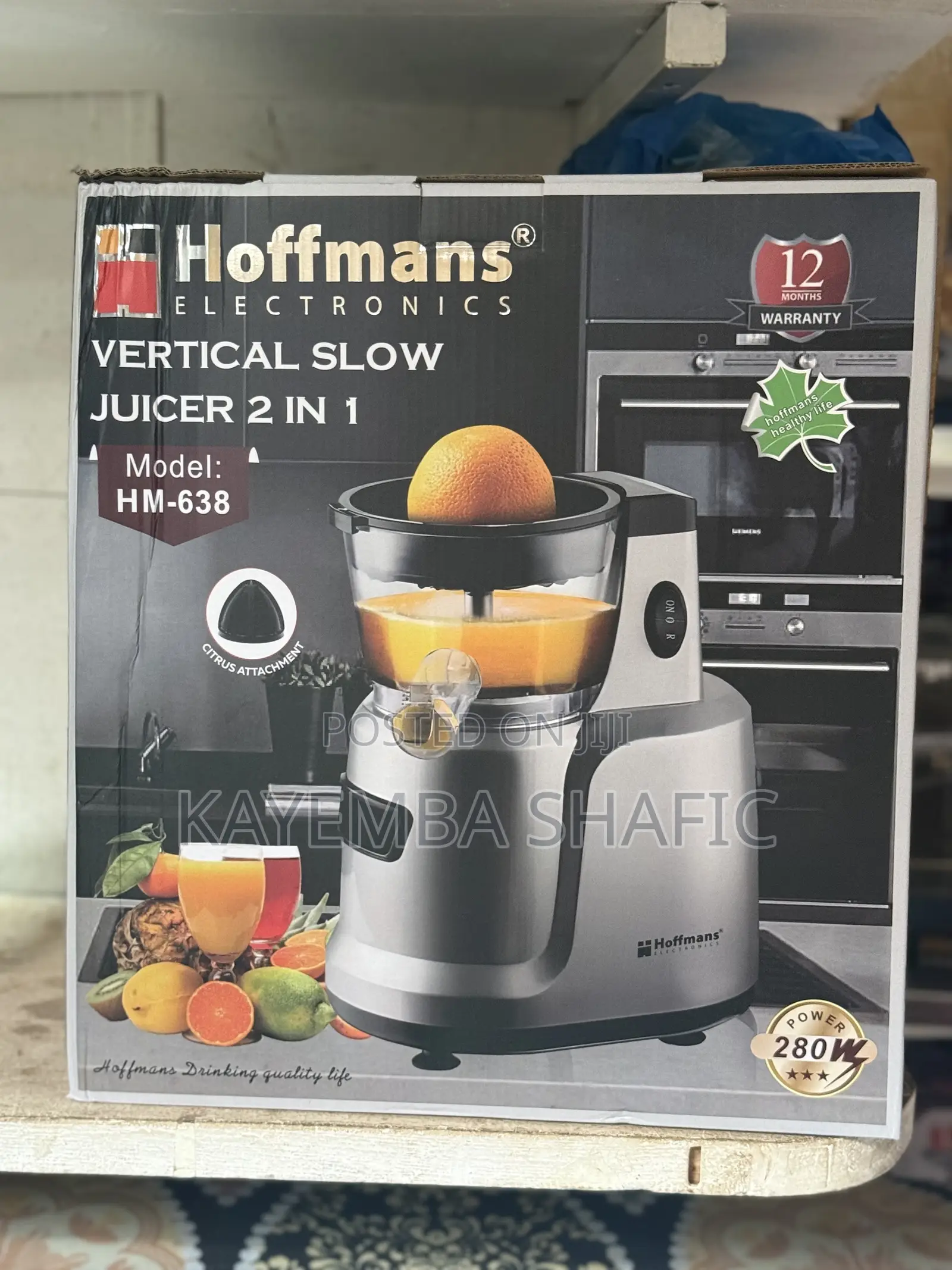 Hoffmans 2-in-1 Vertical Slow Juicer (Hm-638) – Cold Press