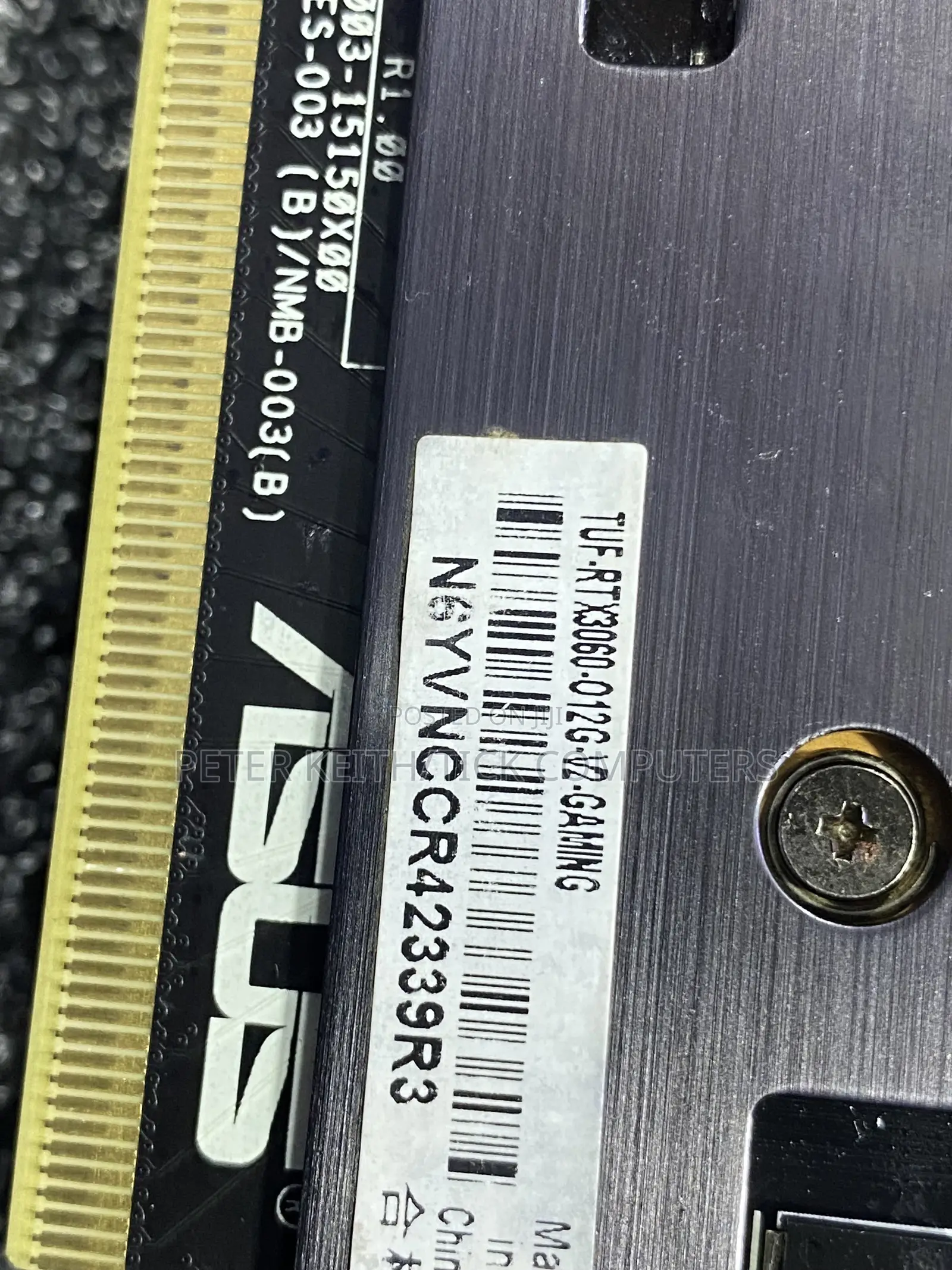 Nvidia Asus Tuf Geforce RTX 3060 V2 Oc Edition 12gb Gddr6 Graphics Cad