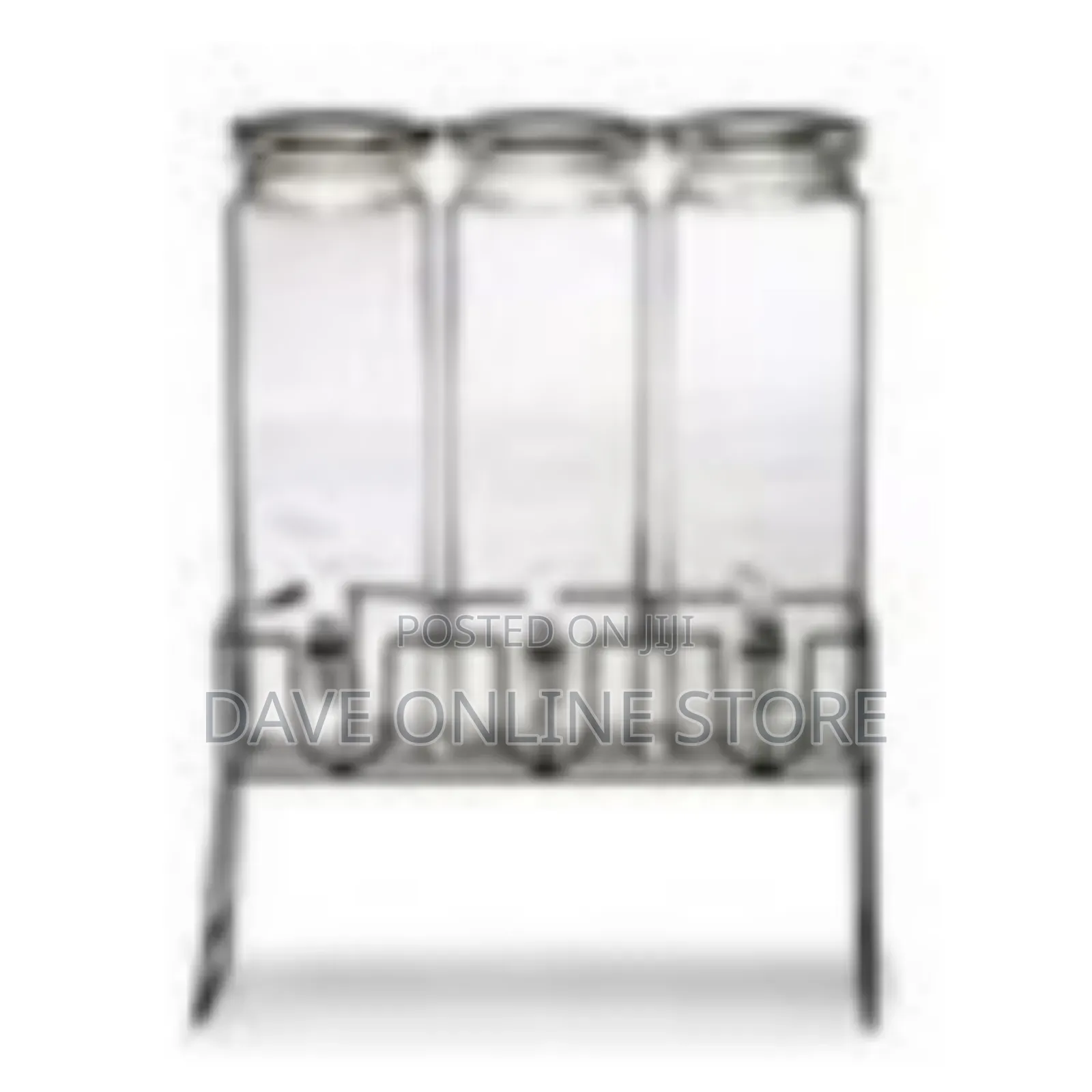Elegant Dual Glass Beverage Dispenser Set With Metal Stand