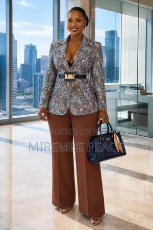 Printed Power Pant Suits