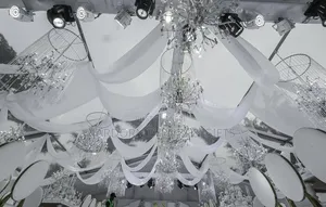 White Gold Wedding of 300 Guests