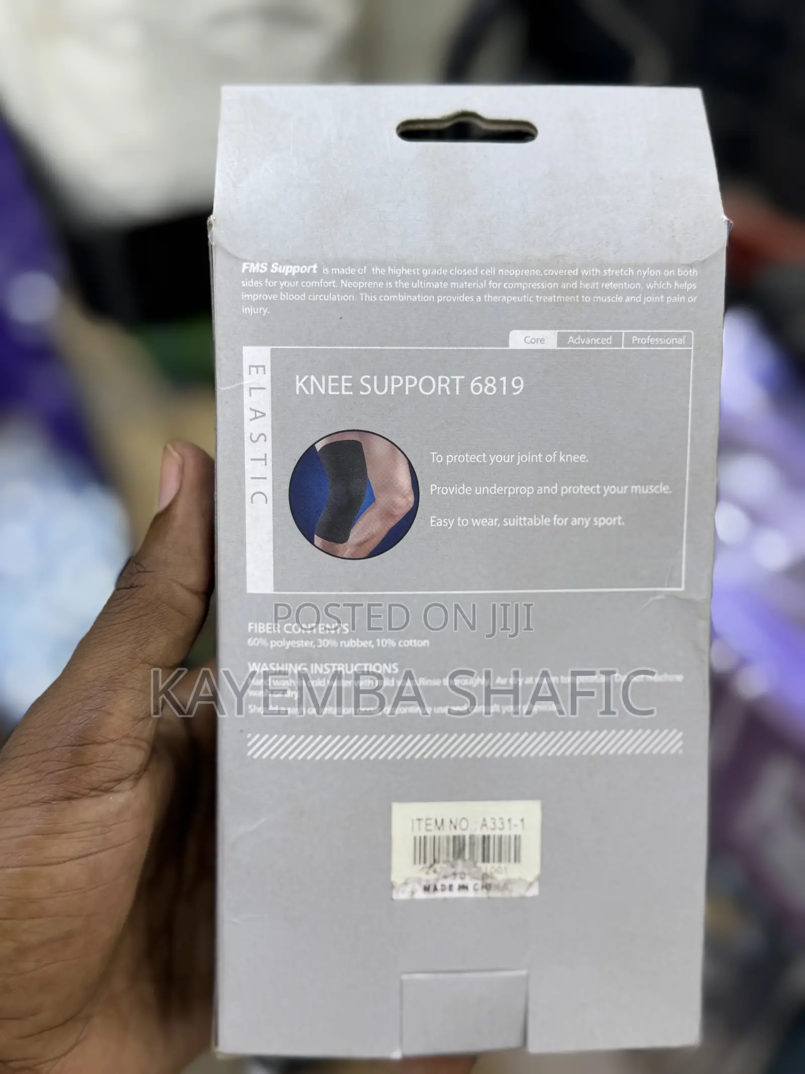Feimoshi Elastic Knee Support Sleeve (Model 6819) – Brand New